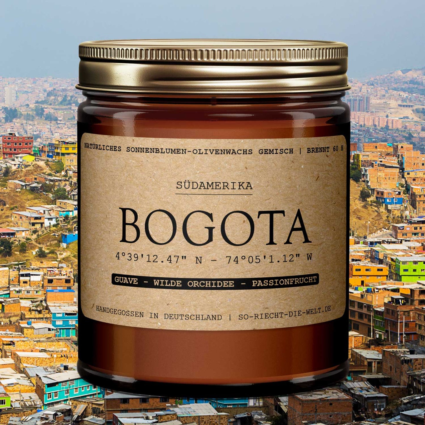 Bogota Duftkerze - Guave | Wilde Orchidee | Passionfrucht