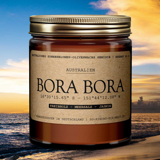Bora-Bora Duftkerze - Treibholz | Meersalz | Jasmin