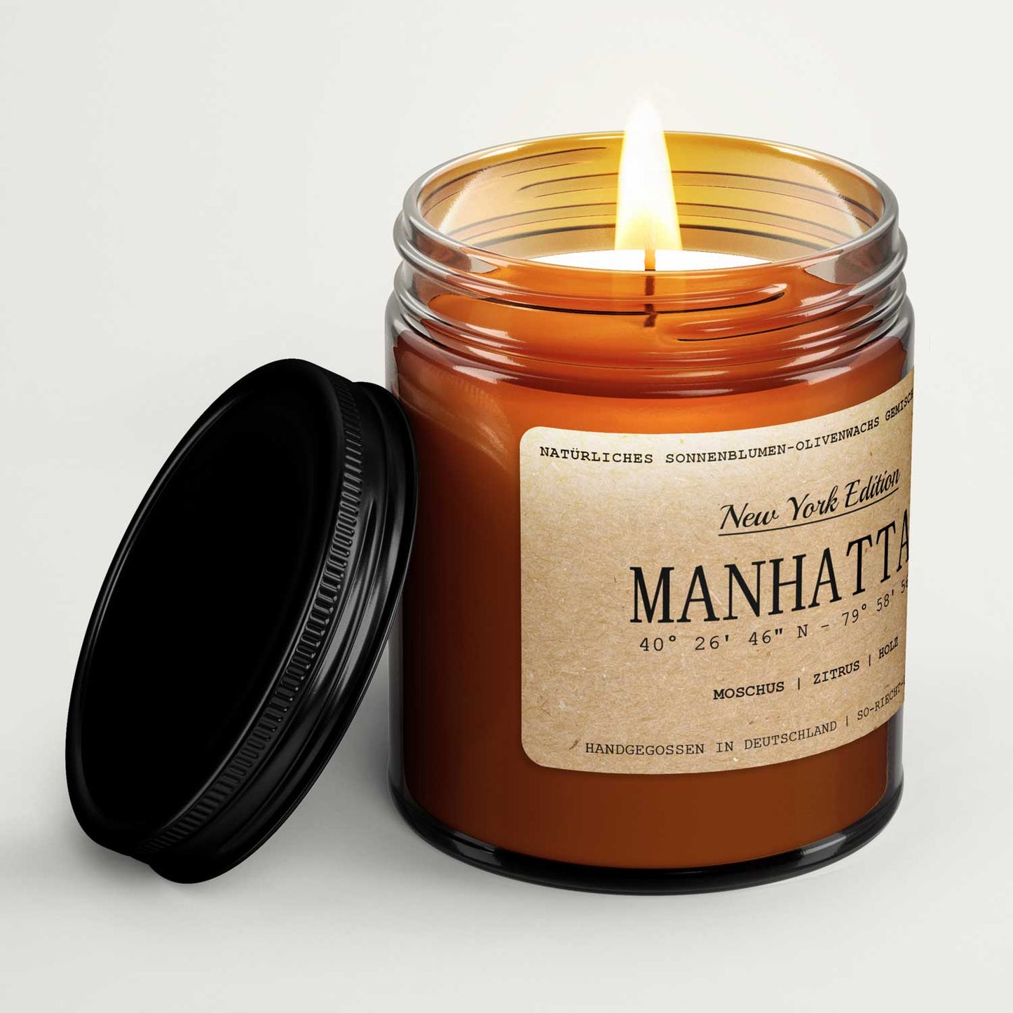 Manhattan Duftkerze - New York Edition - Moschus | Zitrus | Holz
