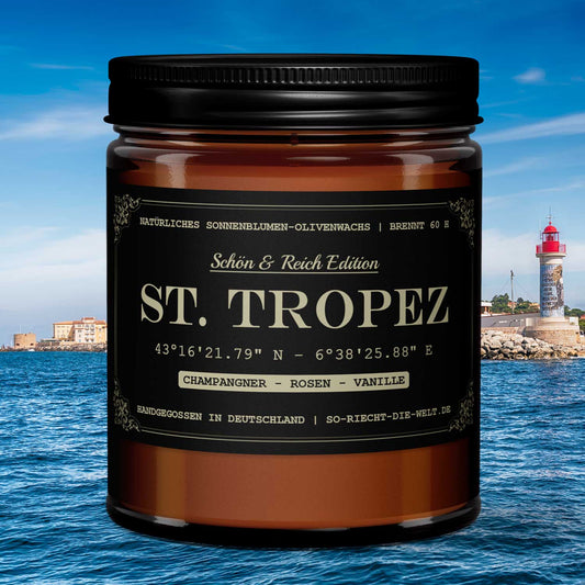 Saint Tropez Kerze - Schön & Reich Edition - Champagner | Rosen | Vanille