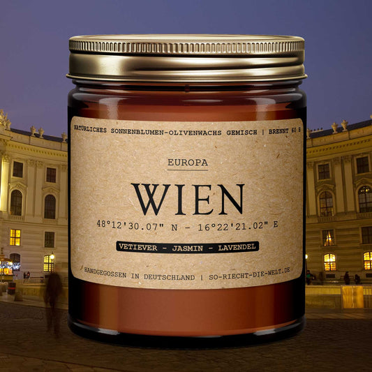Wien Kerze - Vetiever | Jasmin | Lavendel