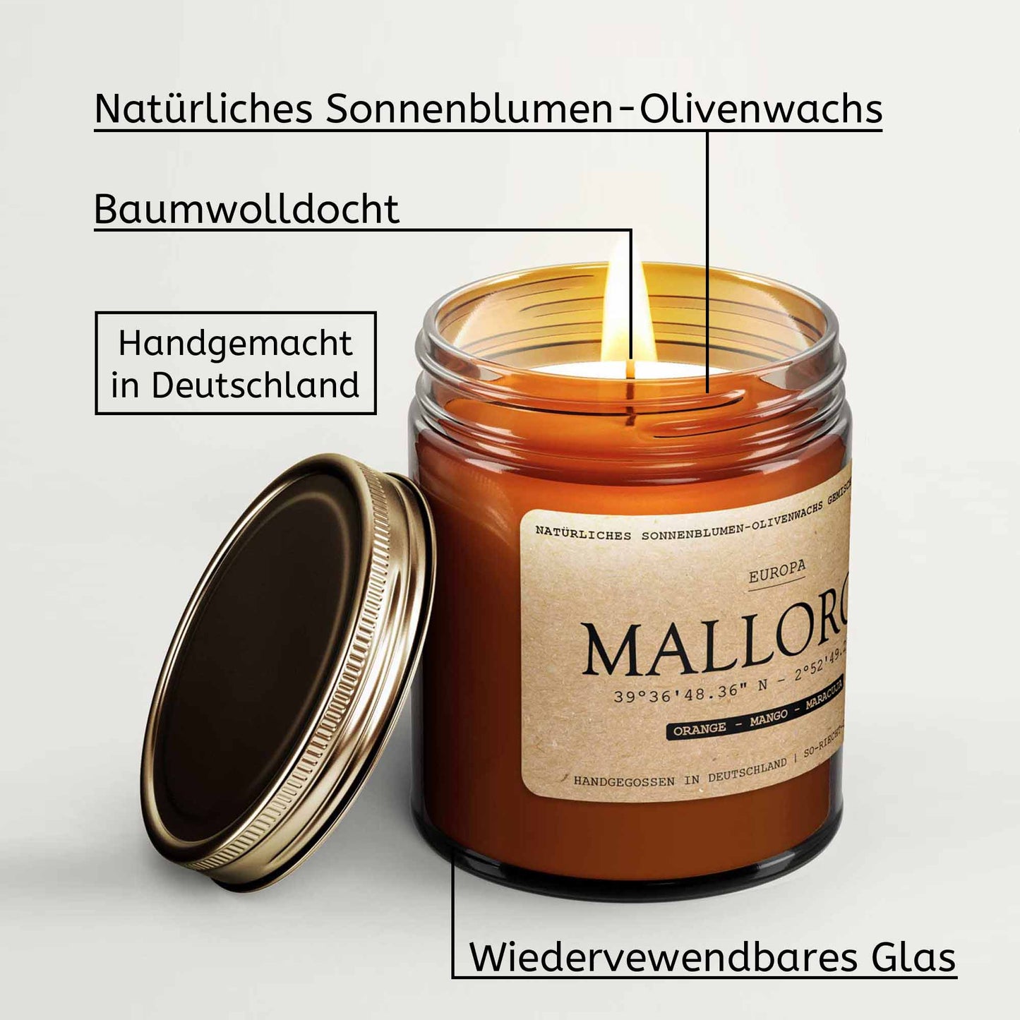 Tokio Kerze - Grüner Tee | Kaschmir | Amber